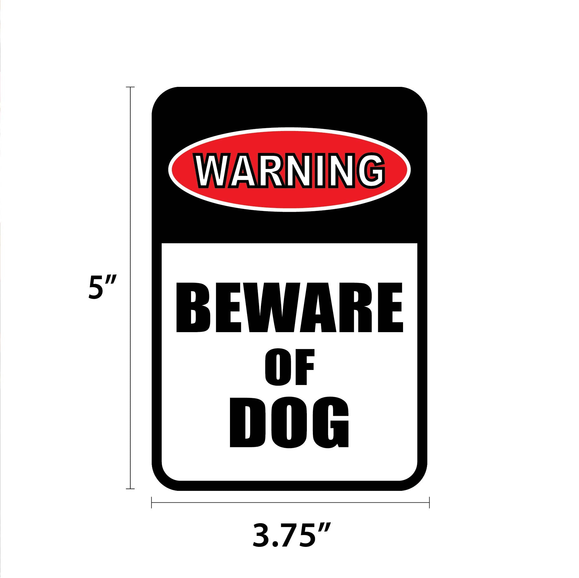 Warning - Beware of Dog Mini Garden Sign