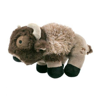 Dog Toy Brown Buffalo Plush Squeaker Toy
