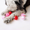 Valentine Plush Ball Dog Toy Single Assorted