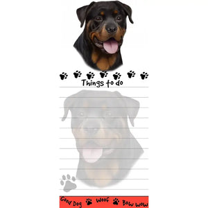 Rottweiler Magnetic List Pad