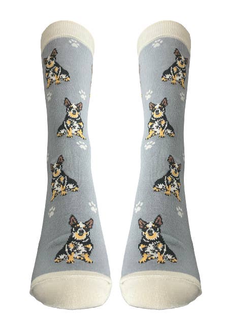 Australian Cattle Socks - Fun Novelty Crew Socks - Unisex