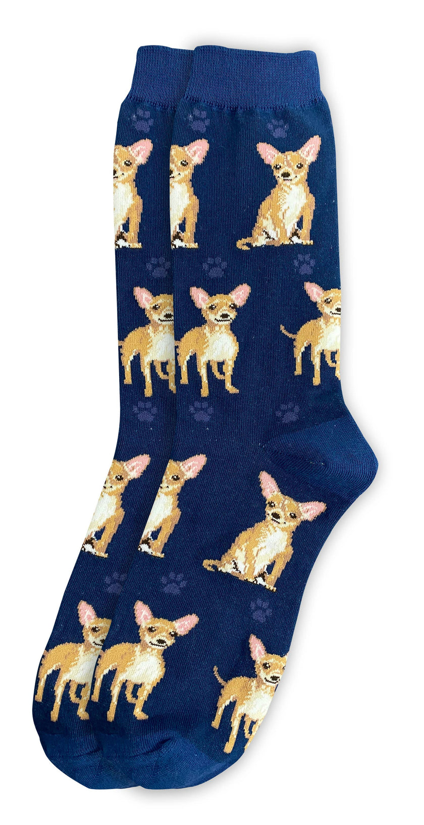 Tan Chihuahua Socks - Fun Novelty Dog Socks - Unisex