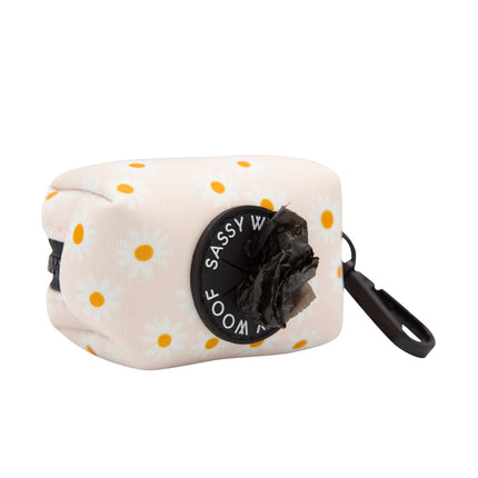 Dog Waste Bag Holder Dainty Daisy With Clasp