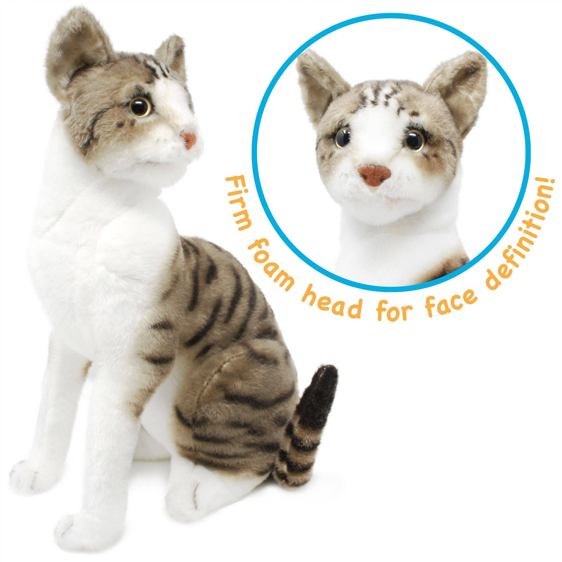 Amy The American Shorthair Cat | 14 Inch Stuffed Animal