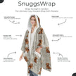 Dachshund, Red Snugg Wraps with Hoodie – Ultra Soft Sherpa Fleece Wrap for Pet Lovers