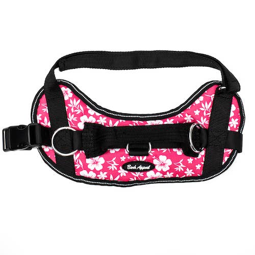 Reflective No Pull Harness: Purple Plaid Reflective No Pull Harness / XL