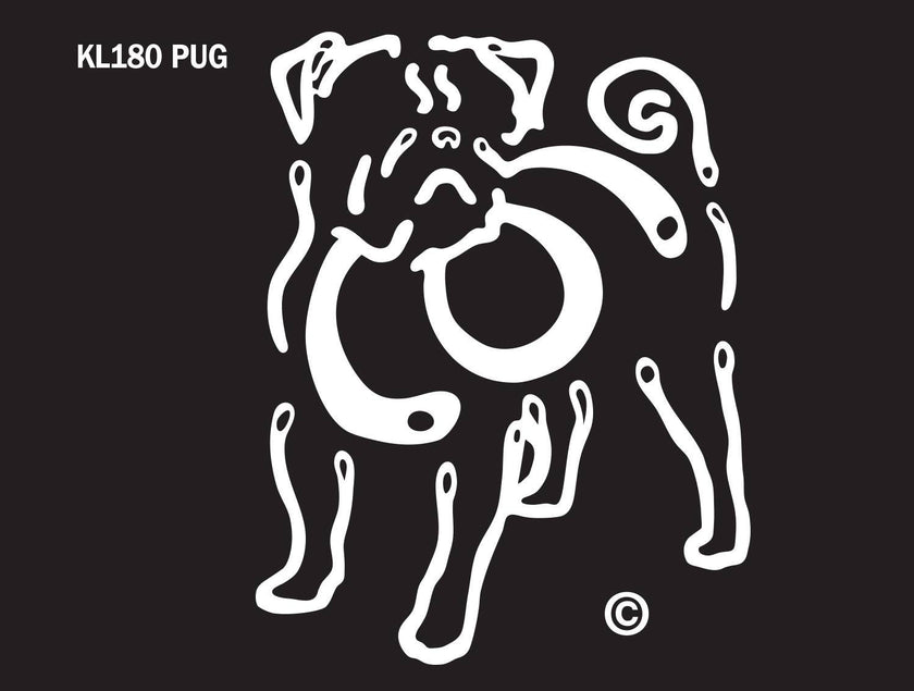 Pug K-line Window Tattoo