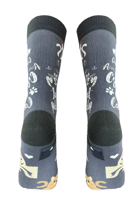 Crazy Cat Lady - Fun Novelty Dog Socks - Unisex