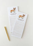 Corgi Short List Notepad