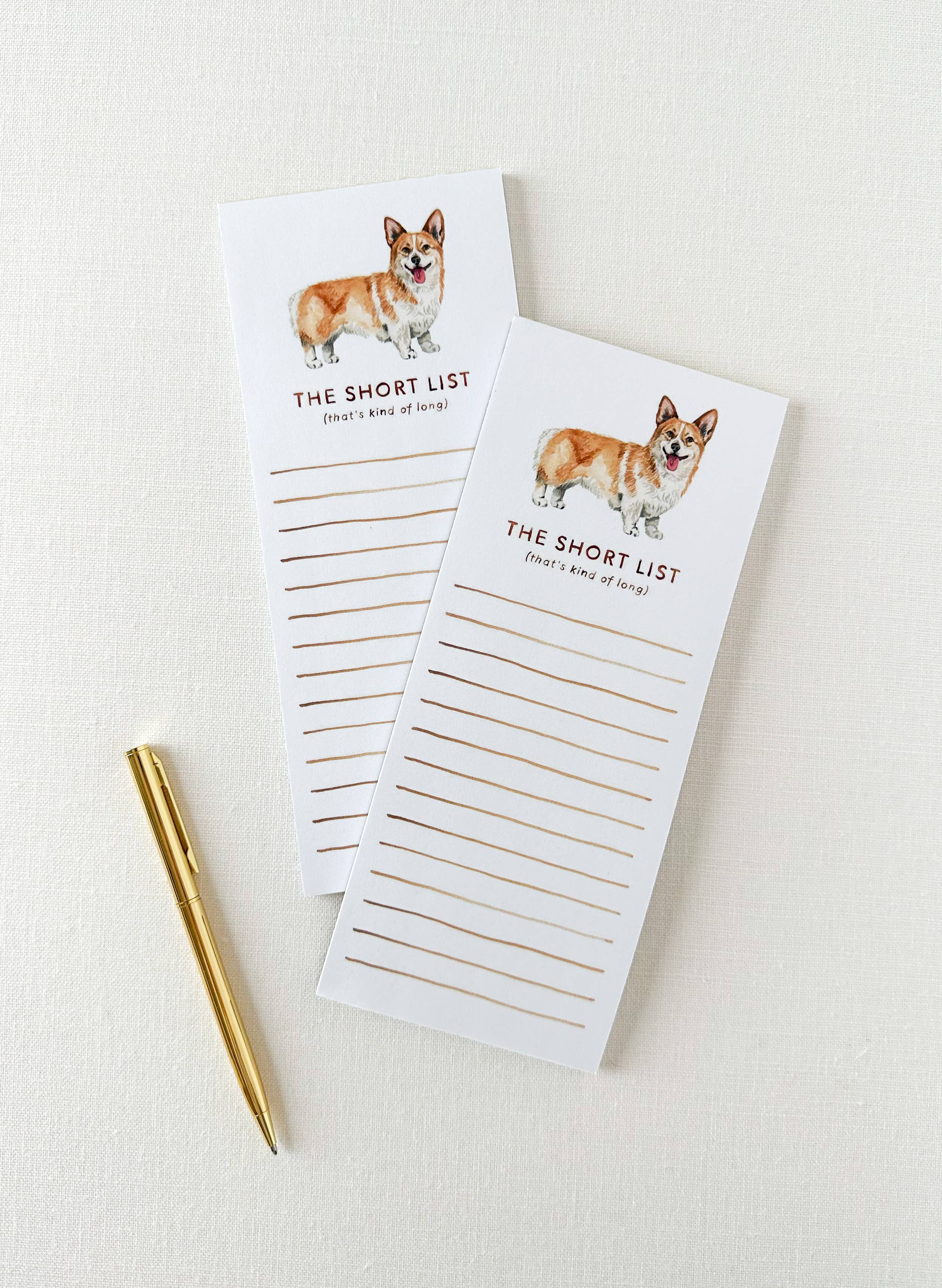 Corgi Short List Notepad