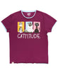 PJ Tee Catitude Blue Women's Regular Fit PJ Shirt