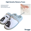 Cat Black & White Cat Pet Lover Comfy Snuggs Slippers