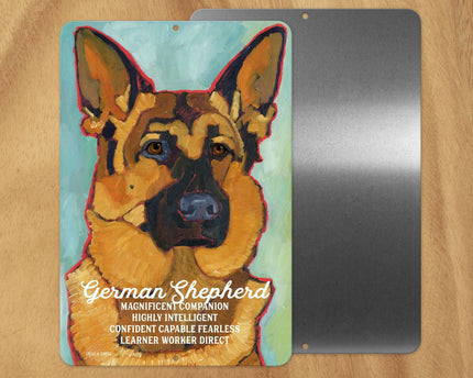 German Shepherd -UD Metal Sign