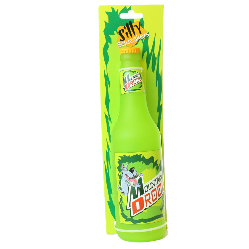 Silly Squeaker Beer Bottle Mountain Drool, Squeaky Dog Toy