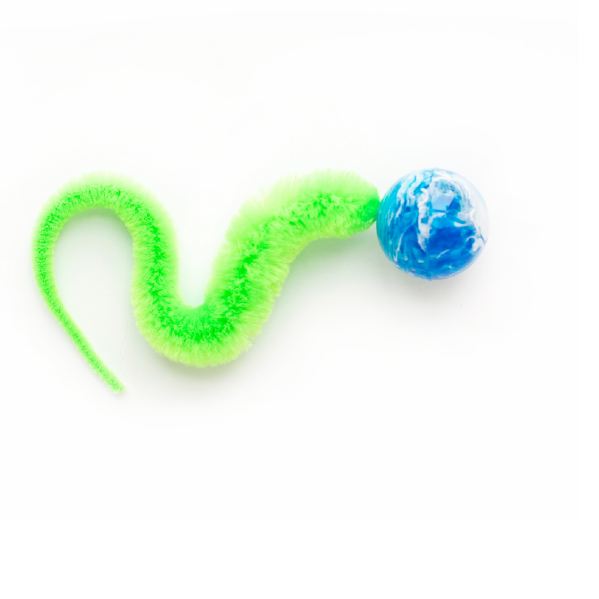 Wiggly Ball Solid Marbled Cat Toy Bouncy Ball