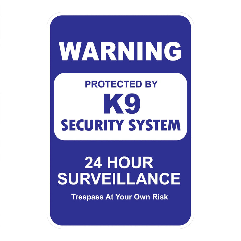 K9 Security System Mini Garden Sign