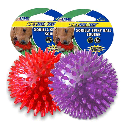 Dog Toy Spiky Gorilla Squeak Floating Spiky Ball Toy Large 4