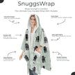 Labradoodle Snugg Wraps with Hoodie – Ultra Soft Sherpa Fleece Wrap for Pet Lovers