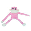 ZippyPaws Spencer Crinkle Monkey Pink Small