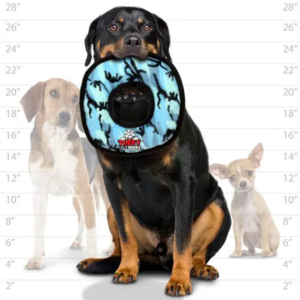 Tuffy Ultimate Ring - Camo Blue, Durable, Squeaky Dog Toy