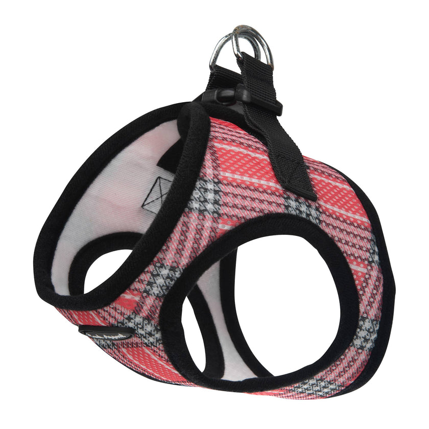 Plaid Mesh Step in Harness
