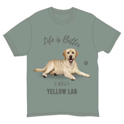 Labrador Yellow Dog Tee Shirt Unisex