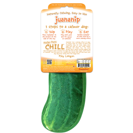 Tuffer Chewer Refillable Dill Pickle Toy