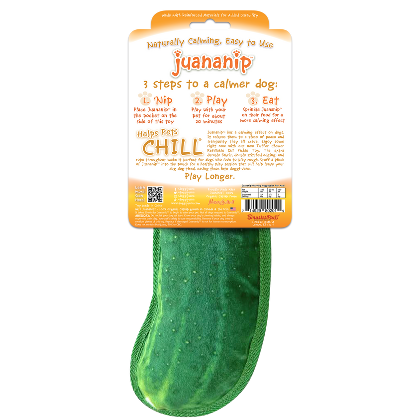 Tuffer Chewer Refillable Dill Pickle Toy