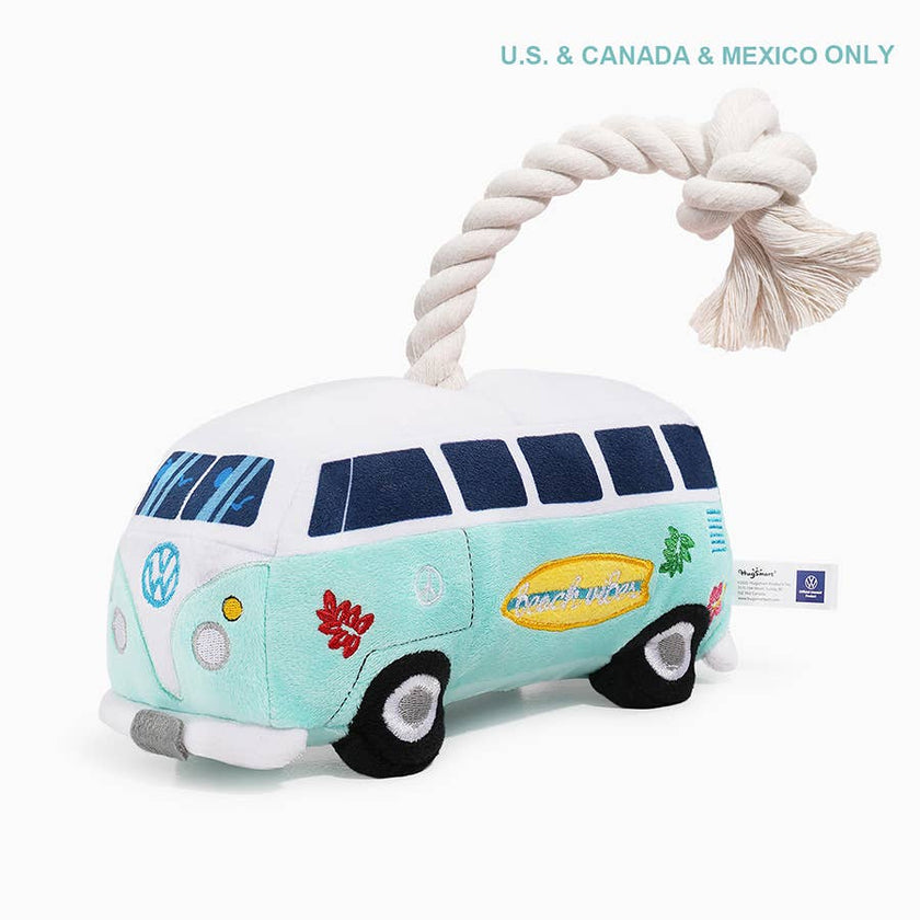 Dog Toy Volkswagen Beach Van Plush Rope Toy