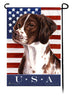 This Brittany Spaniel USA American Garden Flag is a testament to the beauty of your favorite breed and the American Flag.