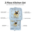 French Bulldog, oven mitt set