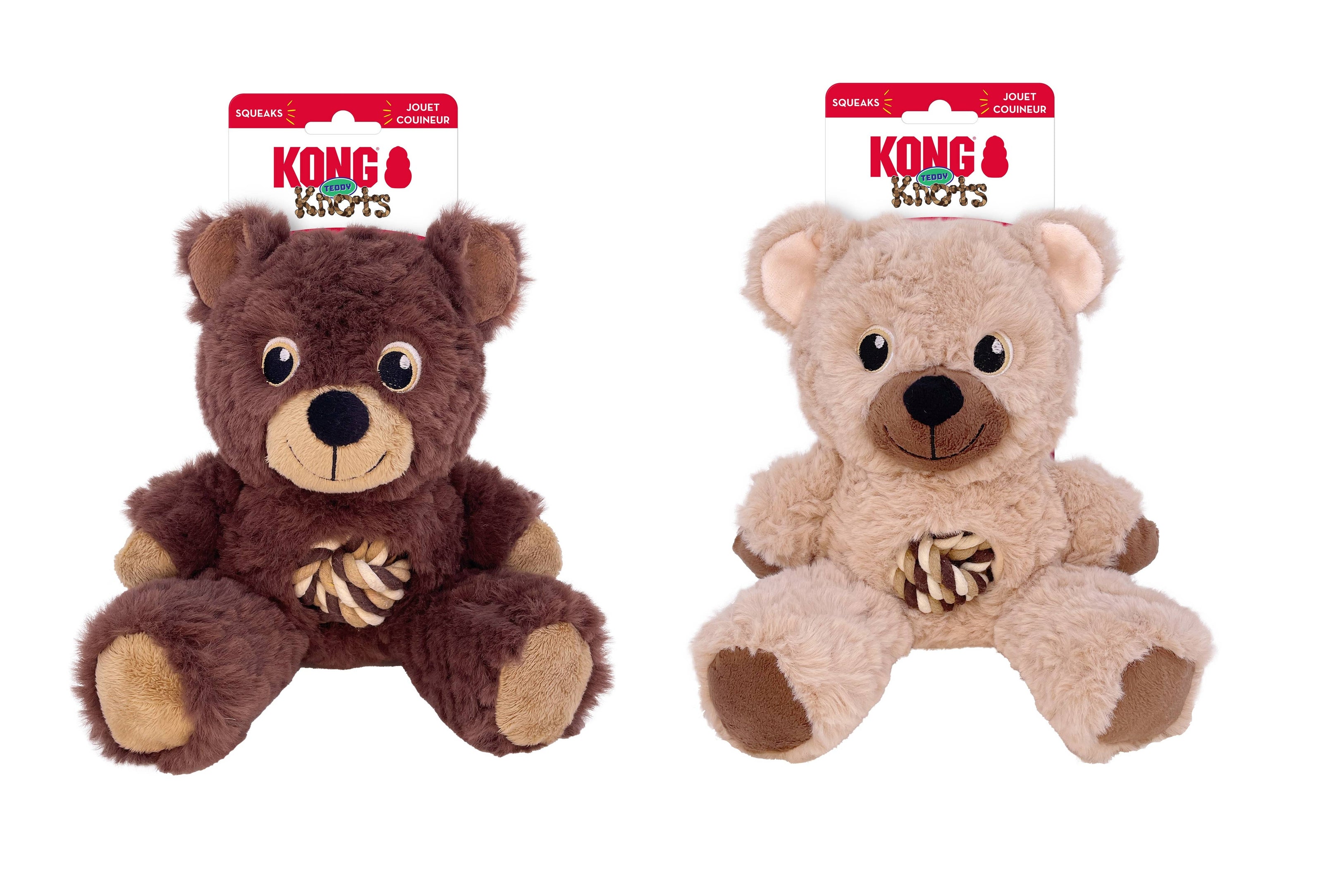 KONG® Knots Teddy Dog Rope Toy Assorted Medium