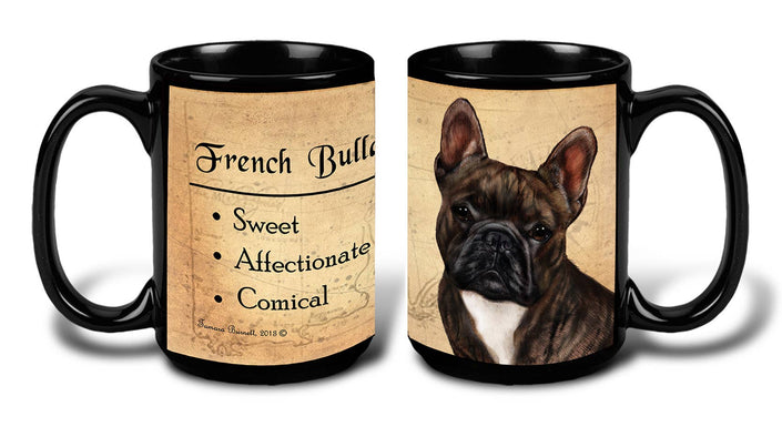 French Bulldog - Brindle and White Mug Coffee Cup