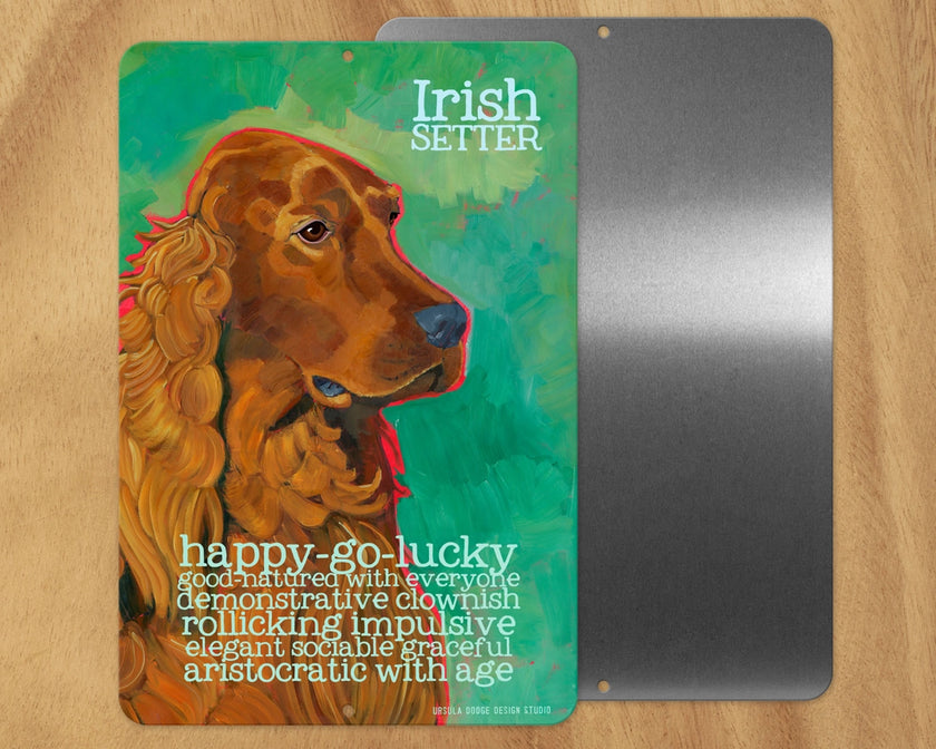 Irish Setter (Red) -UD Metal Sign