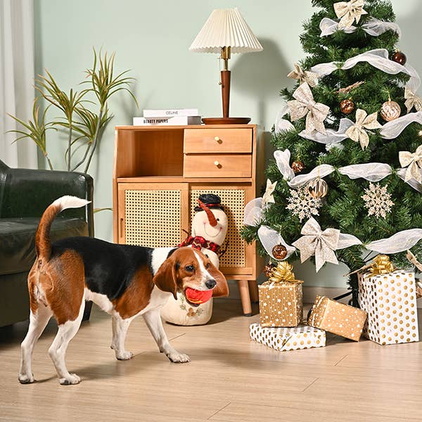 Dog Toy Ornament Christmas Dog Spike Ball Plush Toy