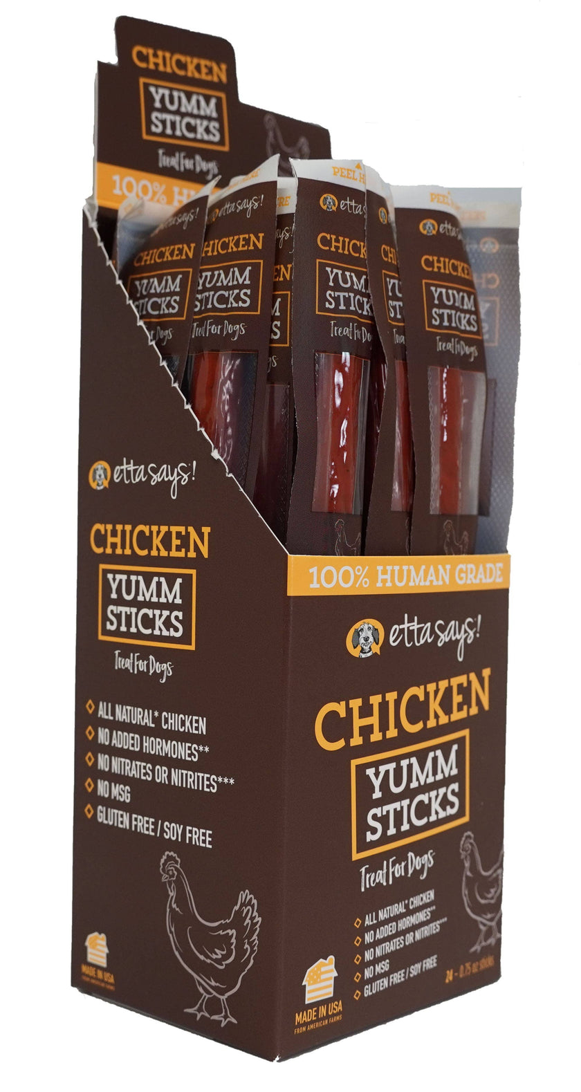 Etta Says! Chicken Yumm Sticks Dog Chew- Each