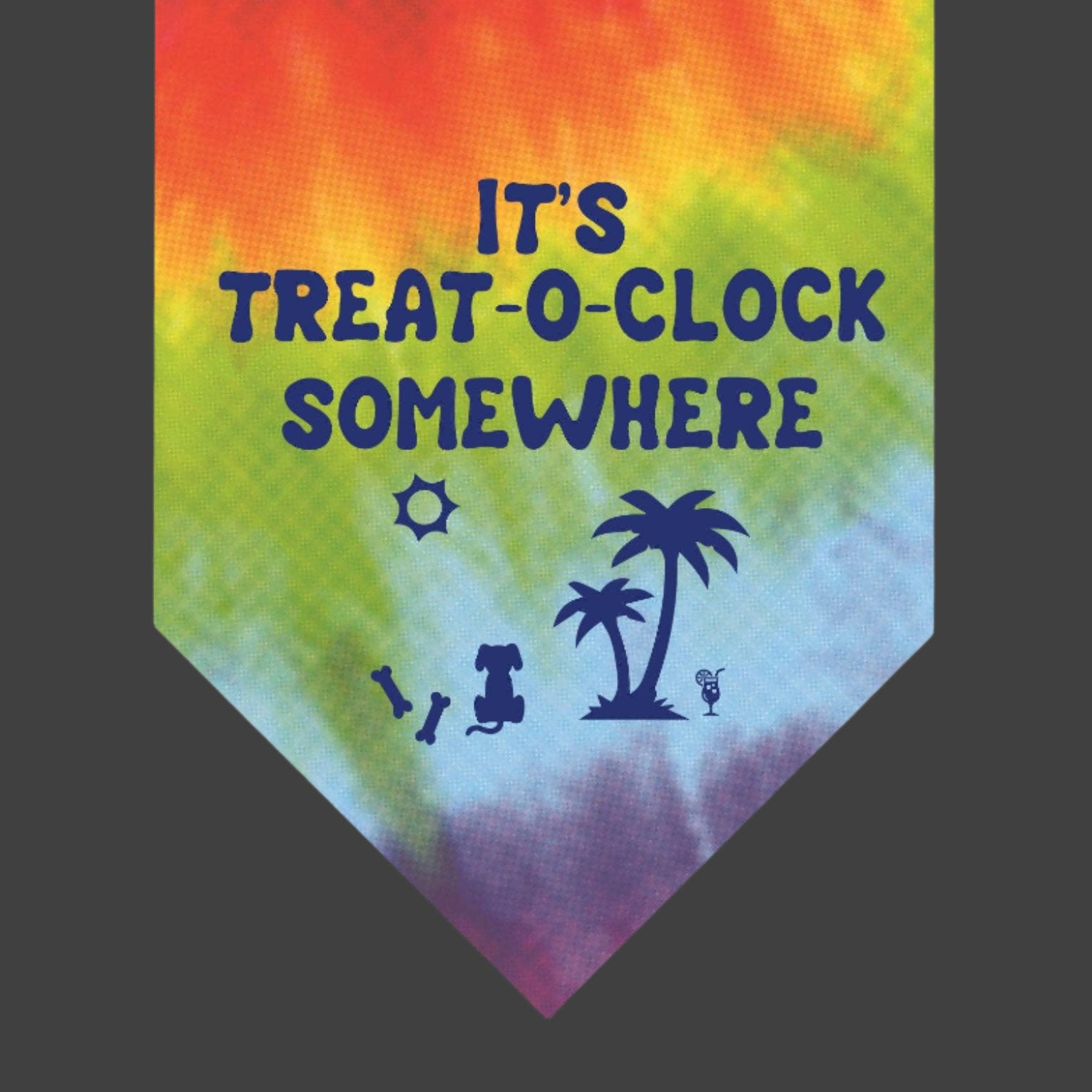 It's Treat-O-Clock Somewhere Dog Bandana