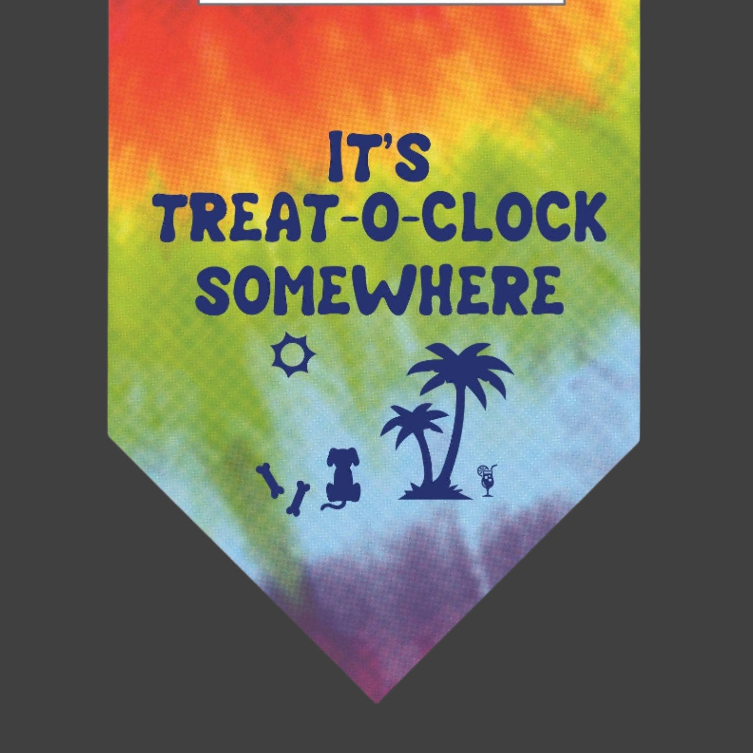 It's Treat-O-Clock Somewhere Dog Bandana