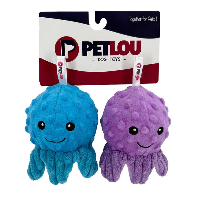 Dog Toy EZ Squeaky Ball Twin Pack - Octopi 4