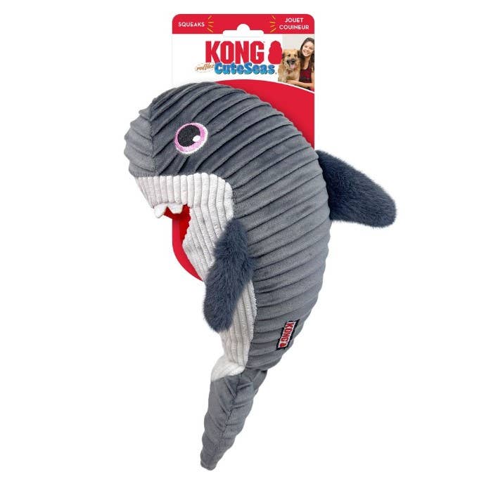 KONG® Cuteseas® Rufflez Shark Dog Plush Toy Medium/Large