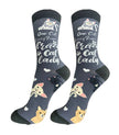 Crazy Cat Lady - Fun Novelty Dog Socks - Unisex