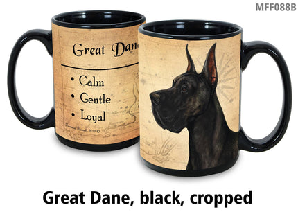 Great Dane Black Cropped Mug Coffee Cup