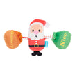 BARK Holiday Santa's Swag Bags Plush with Rope Christmas Dog Toy