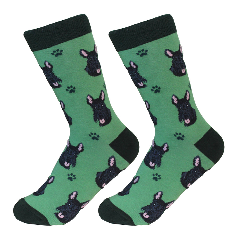 Scottish Terrier Socks - Unisex - Fun Novelty Crew Dog Socks