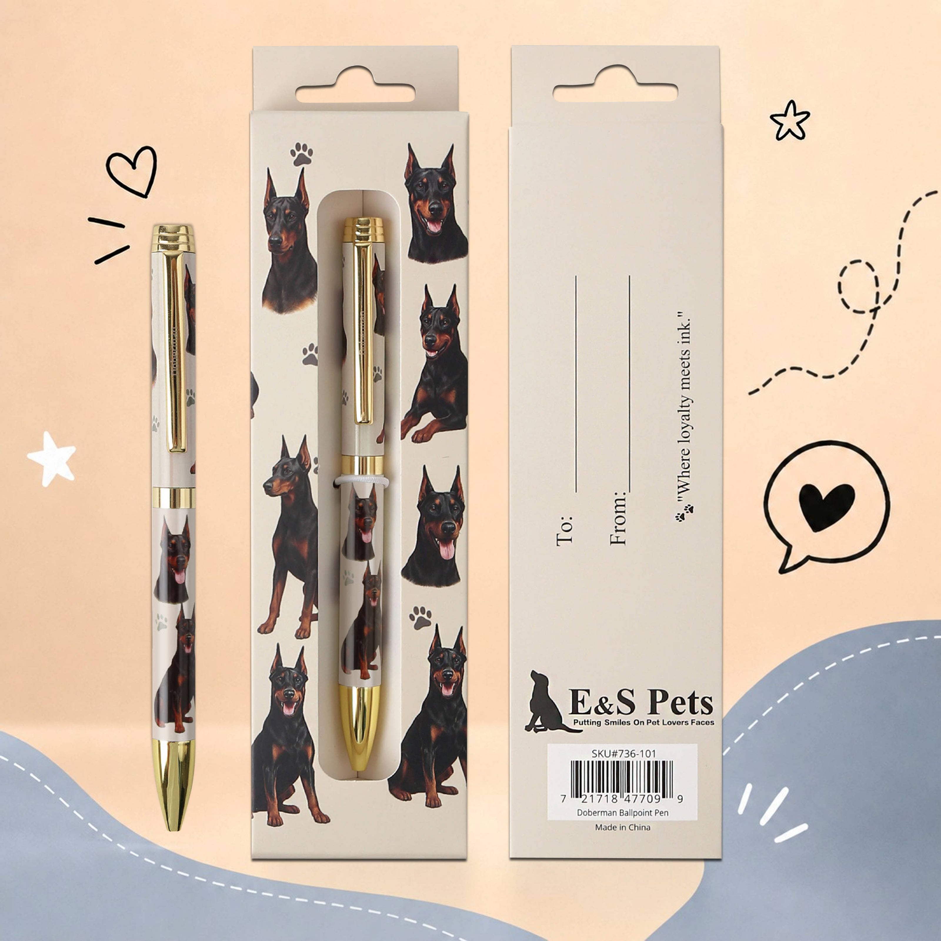 Doberman Pet Lover Ballpoint Pen