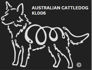 Australian Cattledog K-line Window Tattoo