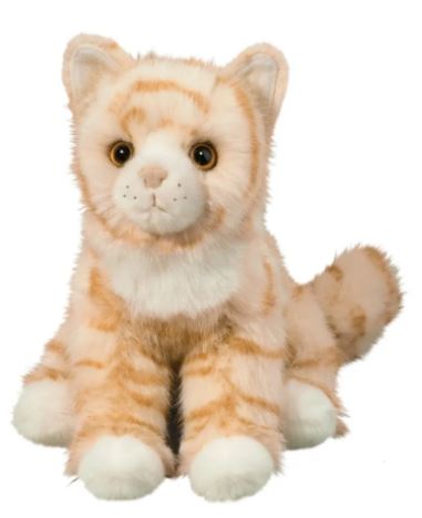 Orange Stripe Cat Plush Cat Stuffed Animal 