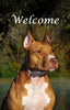 Staffordshire Terrier Welcome Garden Flag