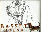 Basset Hound Embroidered Tee Shirt