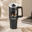 Bernadoodle 40 oz Tumbler with Handle and Straw Lid
